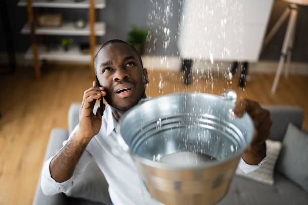 Water damage restoration process in La Paloma, TX